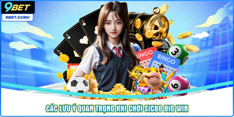 Các lưu ý quan trọng khi chơi Sicbo Big Win
